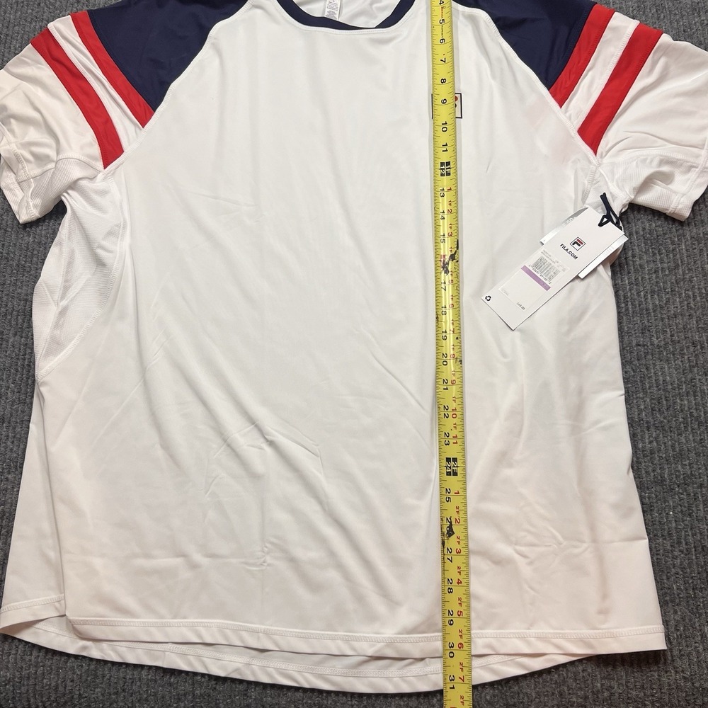 Fila Performance Iconic Heritage Tennis Shirt Mens XXL UV stretch Performance - Picture 5 of 9